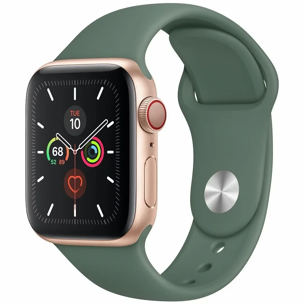 Limited Edition Apple Watch Series 6 44mm Gold Case with Cyprus Green Band